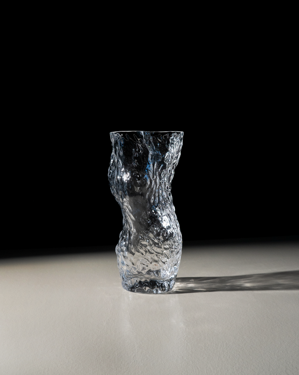 Ostrea Rock Glass Vase - Clear