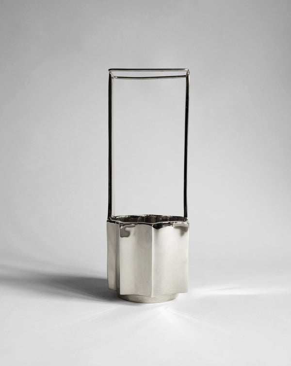 Ikebana Vase - Silver