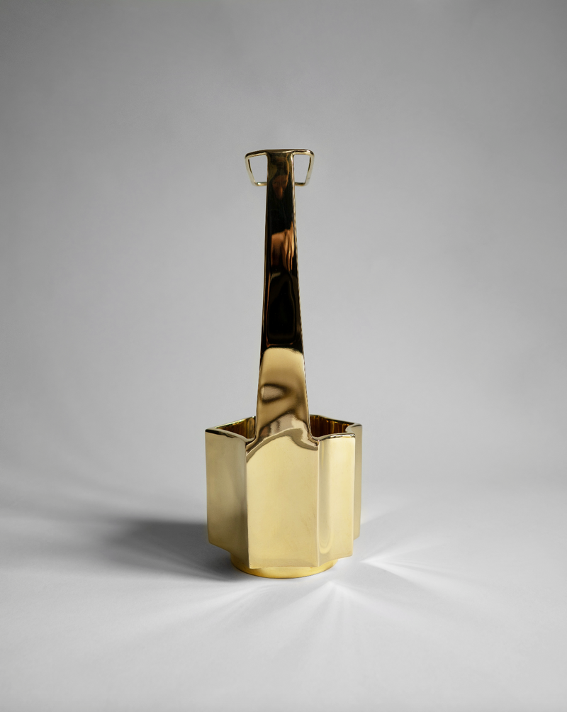 Ikebana Vase - Gold