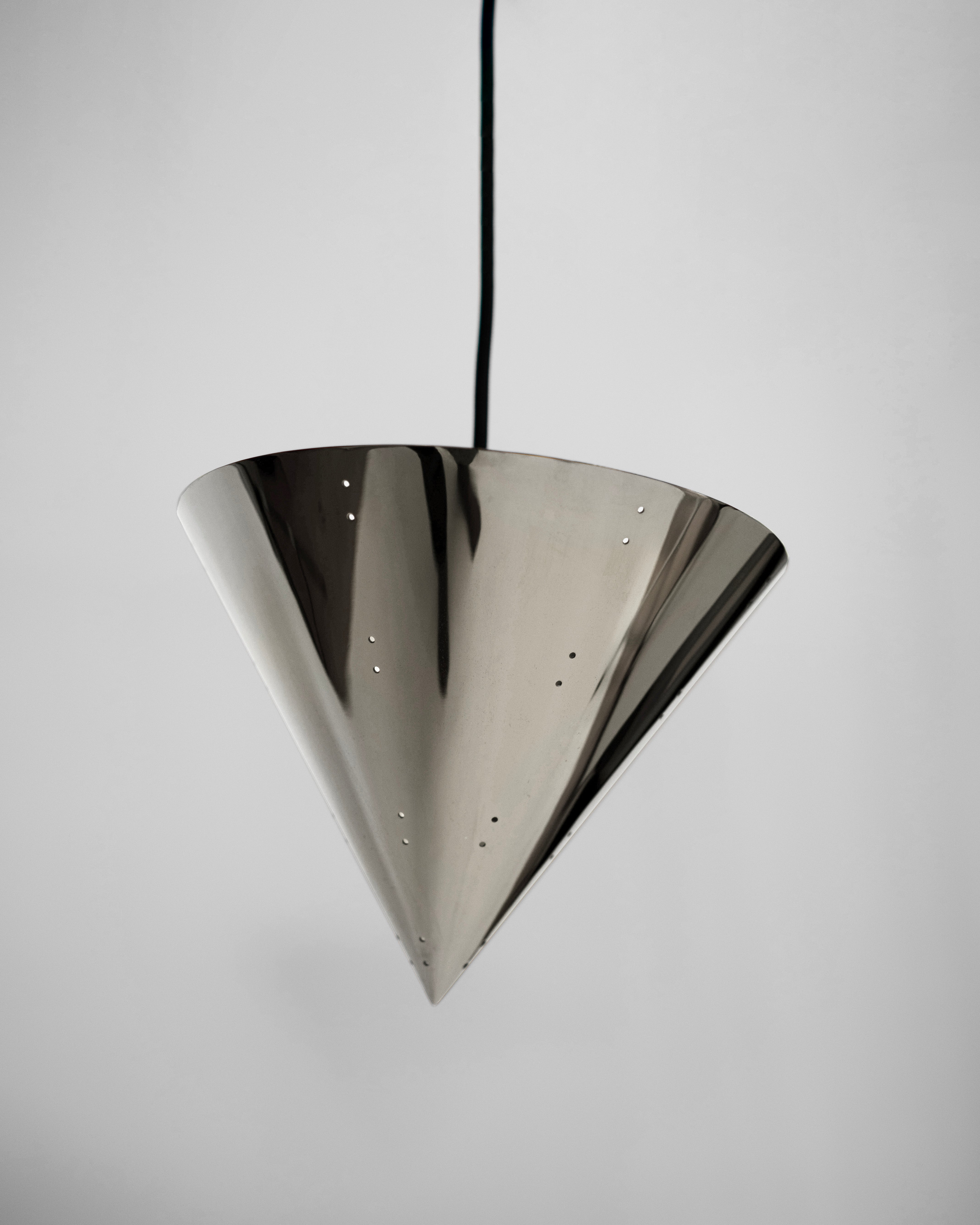 October Ceiling Lamp - Polished Steel – HEIN STUDIO