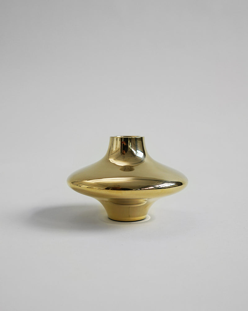 FINNUR Brass Candle Holder (Gold)