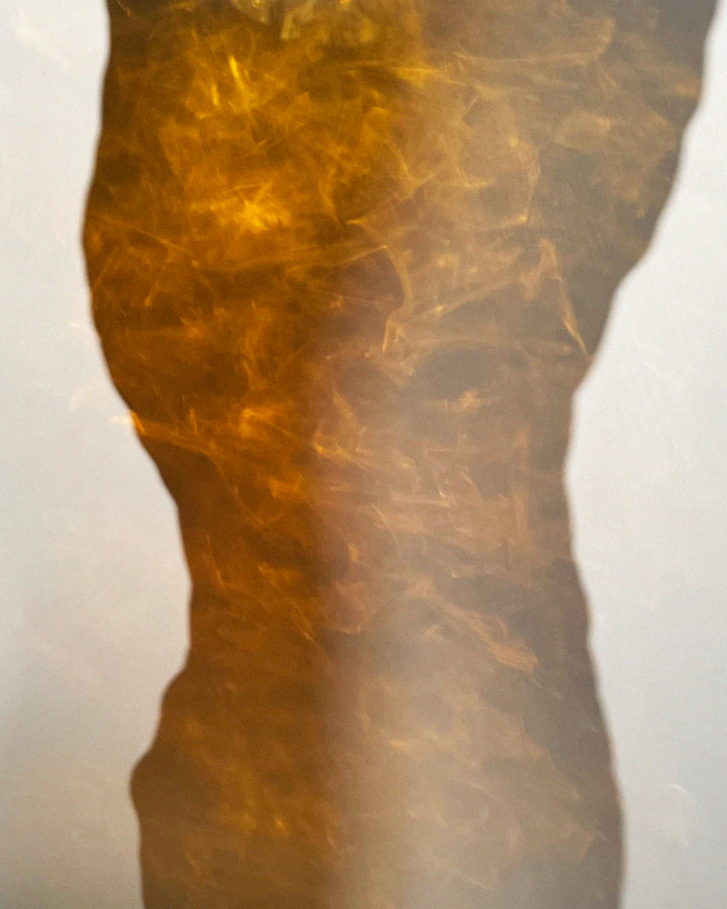 Ostrea Rock Glass Vase - Amber